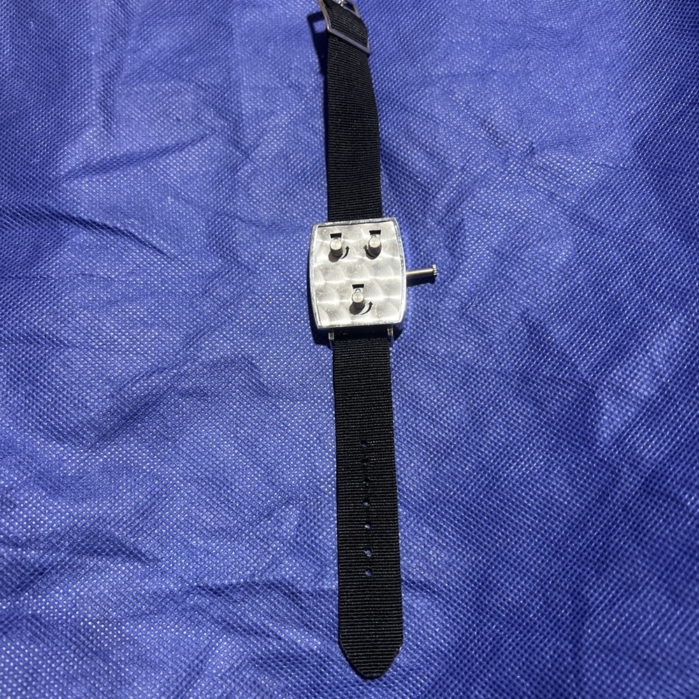 Vintage Golfers Pal Score Keeper Unbranded Works With Band Silver Tone Black Ban